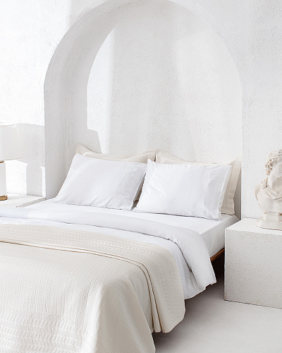 Комплект постельного белья евро Rodez Yacht Collection с 4 наволочками и покрывалом 260x280 см