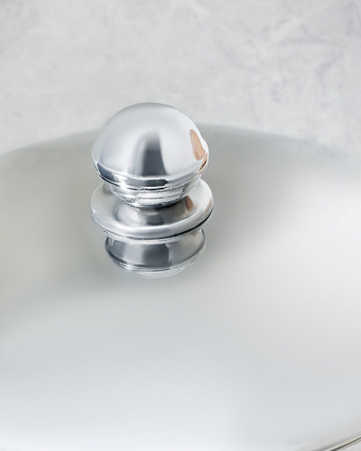 Турецкий двойной чайник Azura 2000+3000 мл. - серебристый