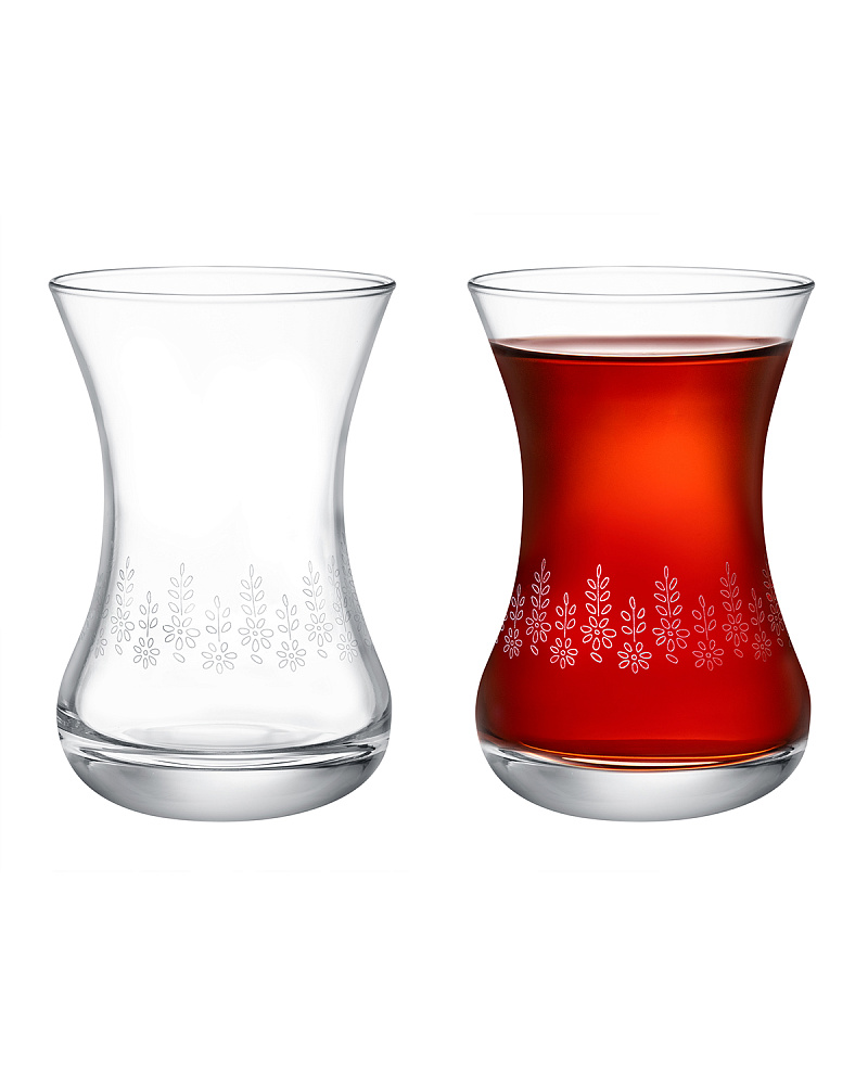 Набор стеклянных чашек Lavem-Daisy из 6 шт., 155 мл