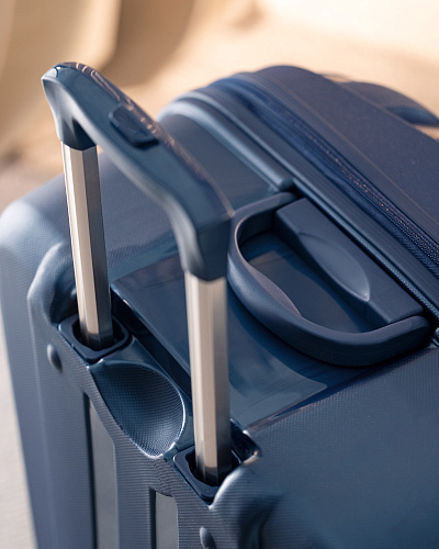 Чемодан Huitre размера XL. - темно-синий