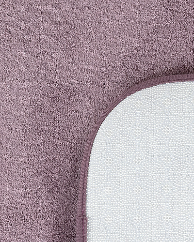 Комплект ковриков для ванной комнаты Carol 2 шт - сливовый. 60X100см , 50X60CM