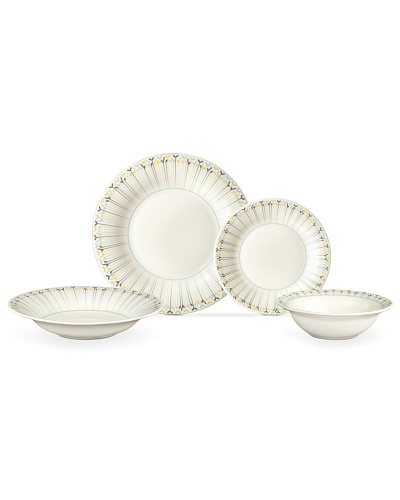 Столовый сервиз Alice из 24 шт. - белый / мятный