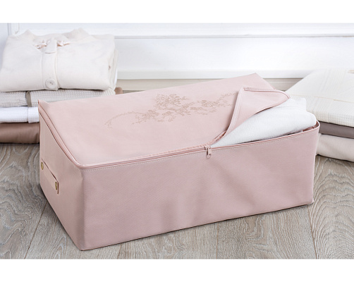 Сумка для хранения Flower 52x28x21 см. - пудровая