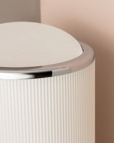 Набор для ванной комнаты Martre Chrome Lautre, из 5 шт - белый / серый