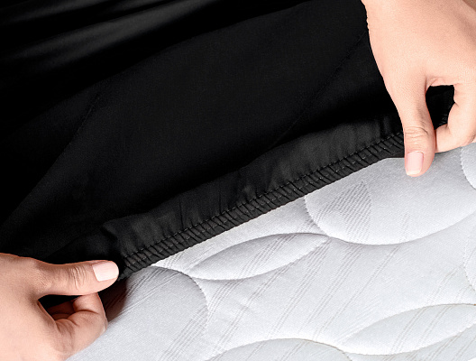 Простыня односпальная на резинке Ciel 100x200 см, - хлопок