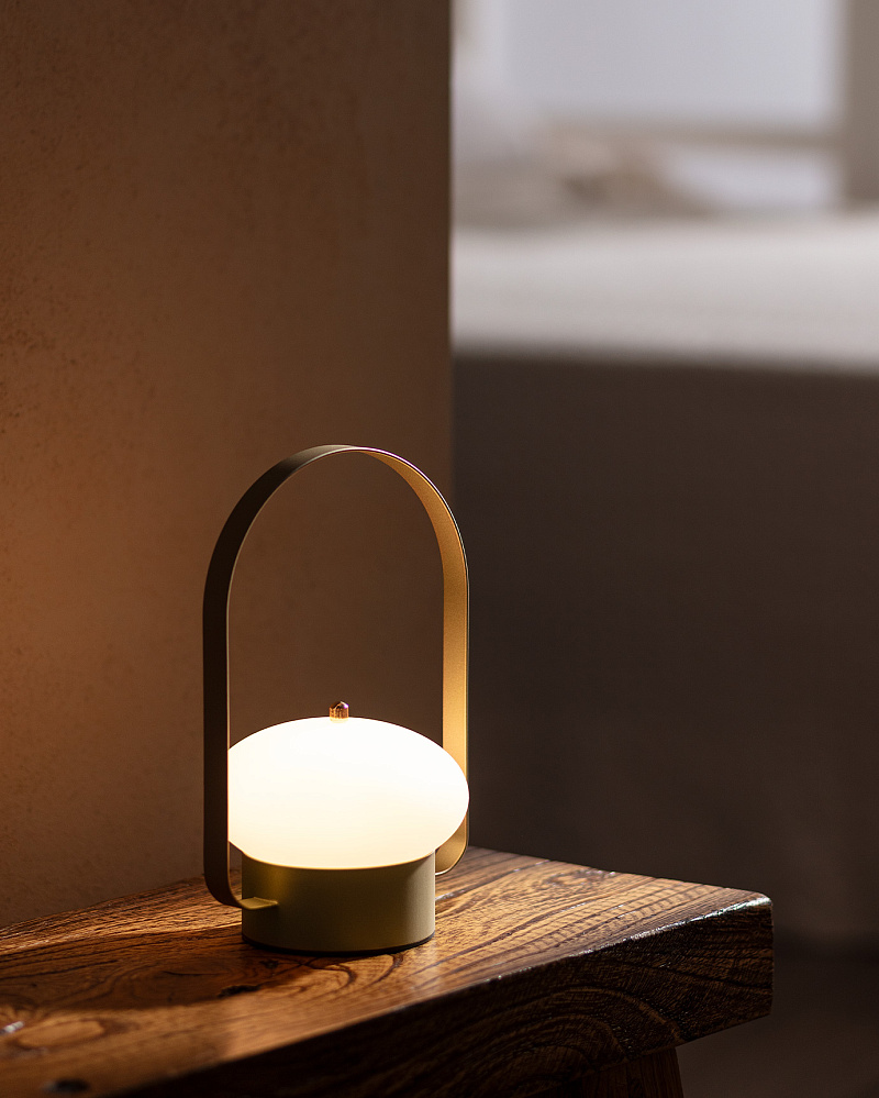 Светильник Gaia 12x12x20 см. - золотистый