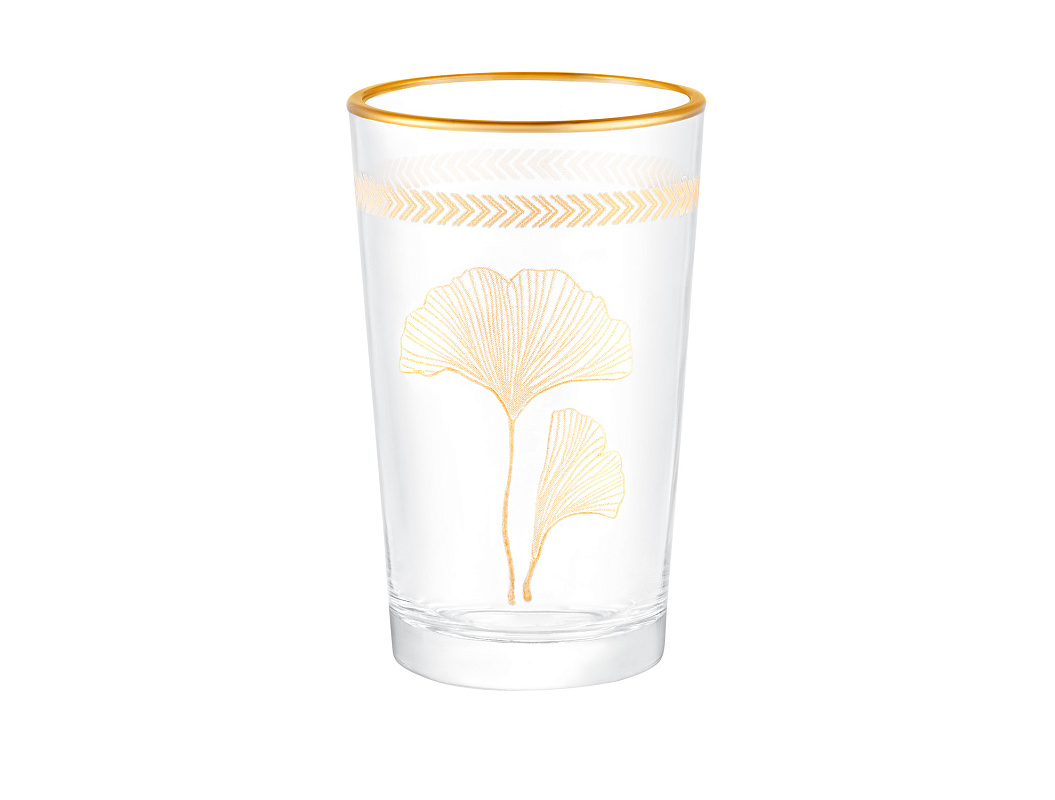 Набор стаканов Chapelle Lovely Ginkgo Leaves из 4 шт., 8x5x4 см