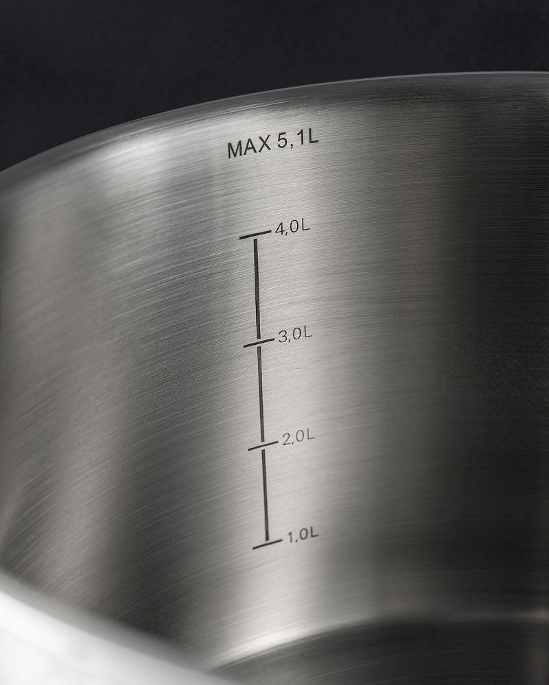 Кастрюля Raye с крышкой 22x13,5 см. - нержавеющая сталь