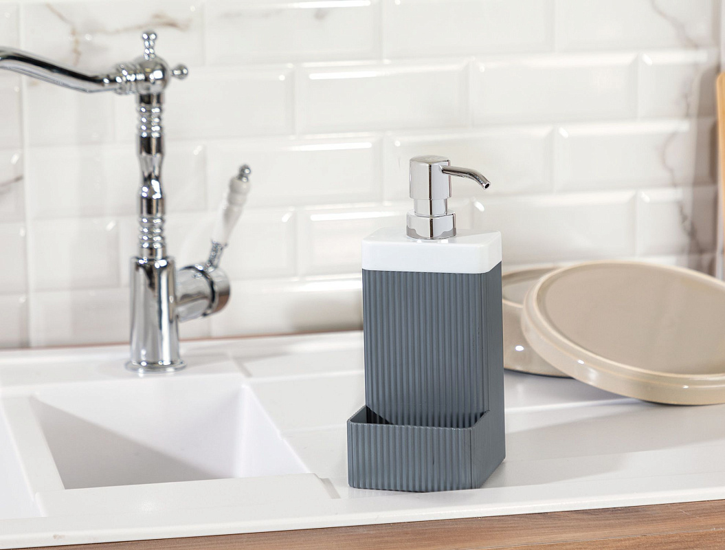 Пластиковый диспенсер для жидкого мыла Marais - антрацитовый