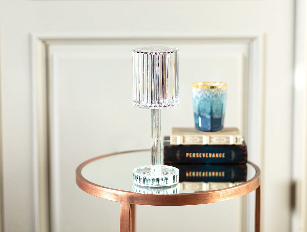 Светильник Josselin сенсорный - прозрачный. Размер:12*12*30см.