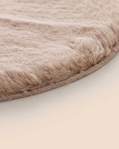 Плюшевый коврик Armend 60x90 см. - бежевый