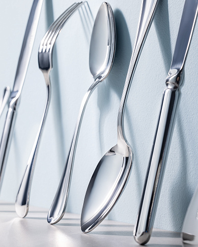 Набор столовых приборов Syrena из 84 шт. - серебристый
