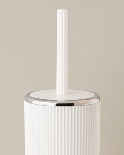 Набор для ванной комнаты Martre Chrome Lautre, из 5 шт - белый / серый