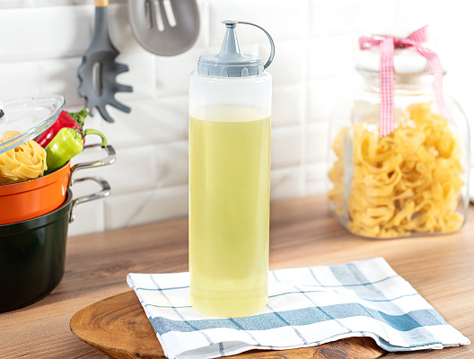 Бутылка для соуса Vernon 1000 мл. - светло-серая