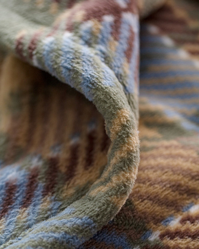 Плед Antonin Welsoft с принтом 200x220 см. - хаки