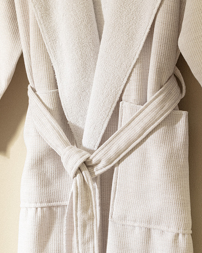 Халат унисекс с капюшоном Rayana и ремешком L-XL, хлопок