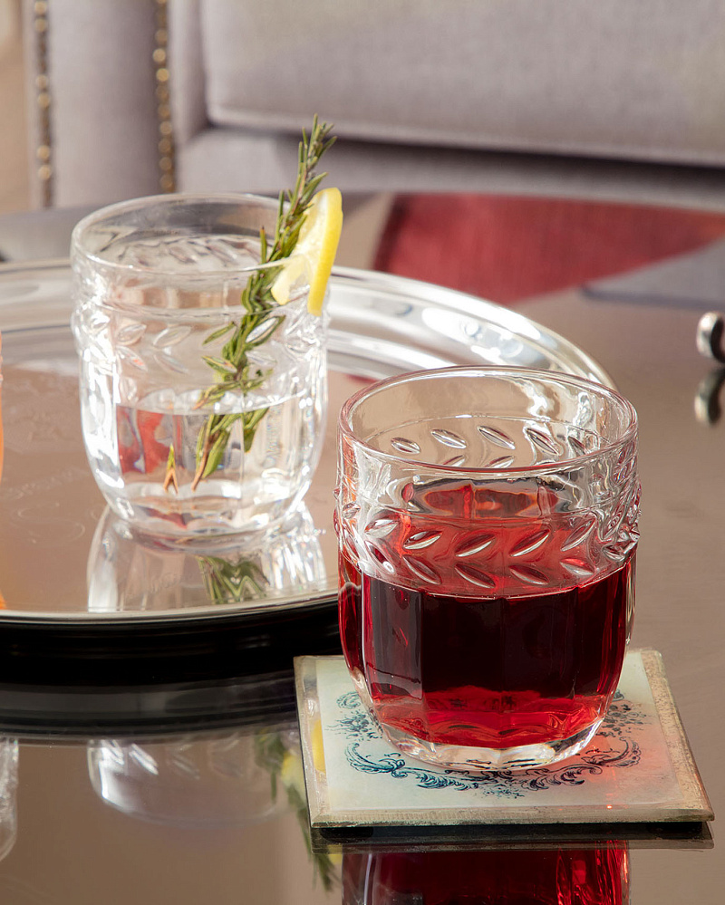 Набор стеклянных стаканов для напитков Medeline из 4 шт., 360мл.