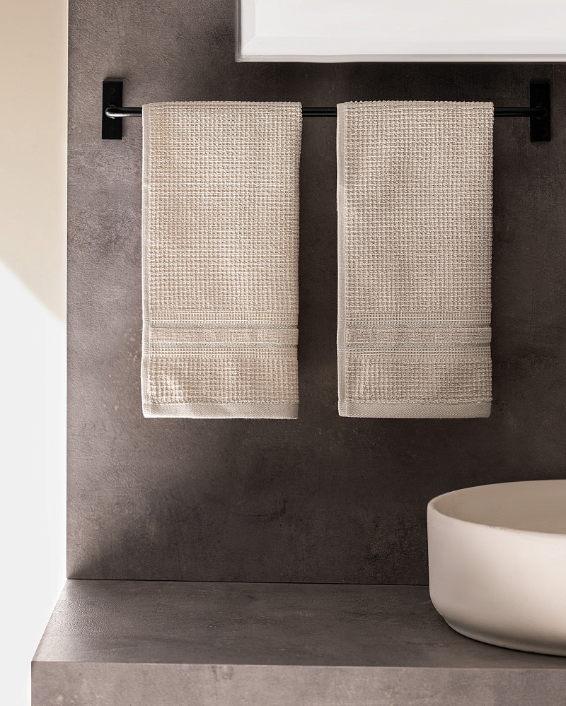 Набор полотенец для рук Jolie из 2 шт., 30x46 см. - бежевый