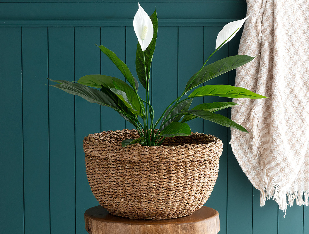 Плетеная корзина Brune 36x19 см, солома