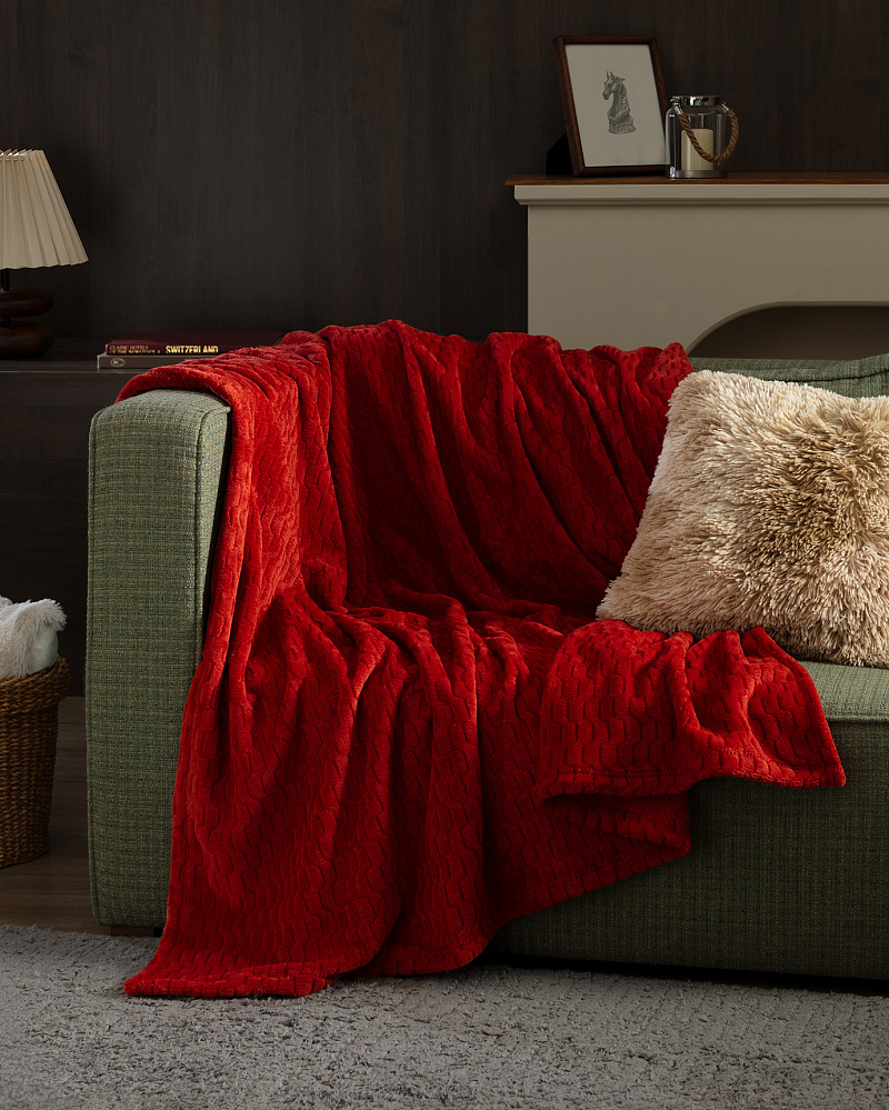 Плед Ludos 130x170 см. - красный