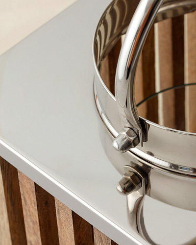 Подсвечник фонарь Ambre 20x20x25 см. - коричневый