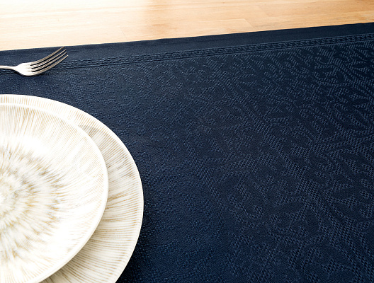 Дорожка на стол Moroccon 45x160 см. - синяя