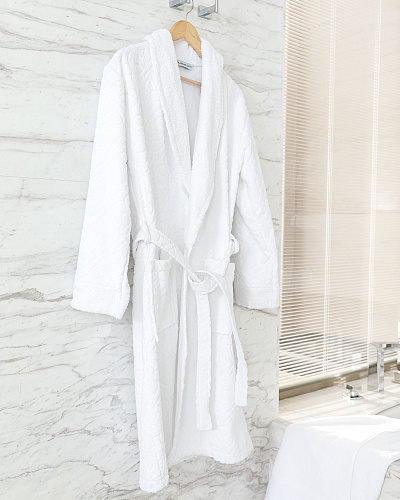 Халат унисекс Chance Hotel Collection S-M р. - белый