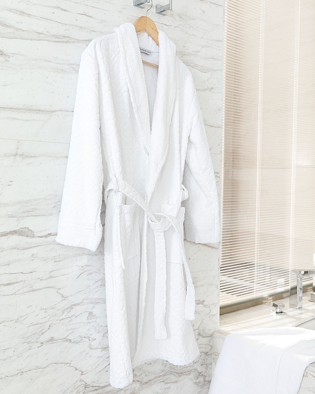 Халат унисекс Chance Hotel Collection S-M р. - белый