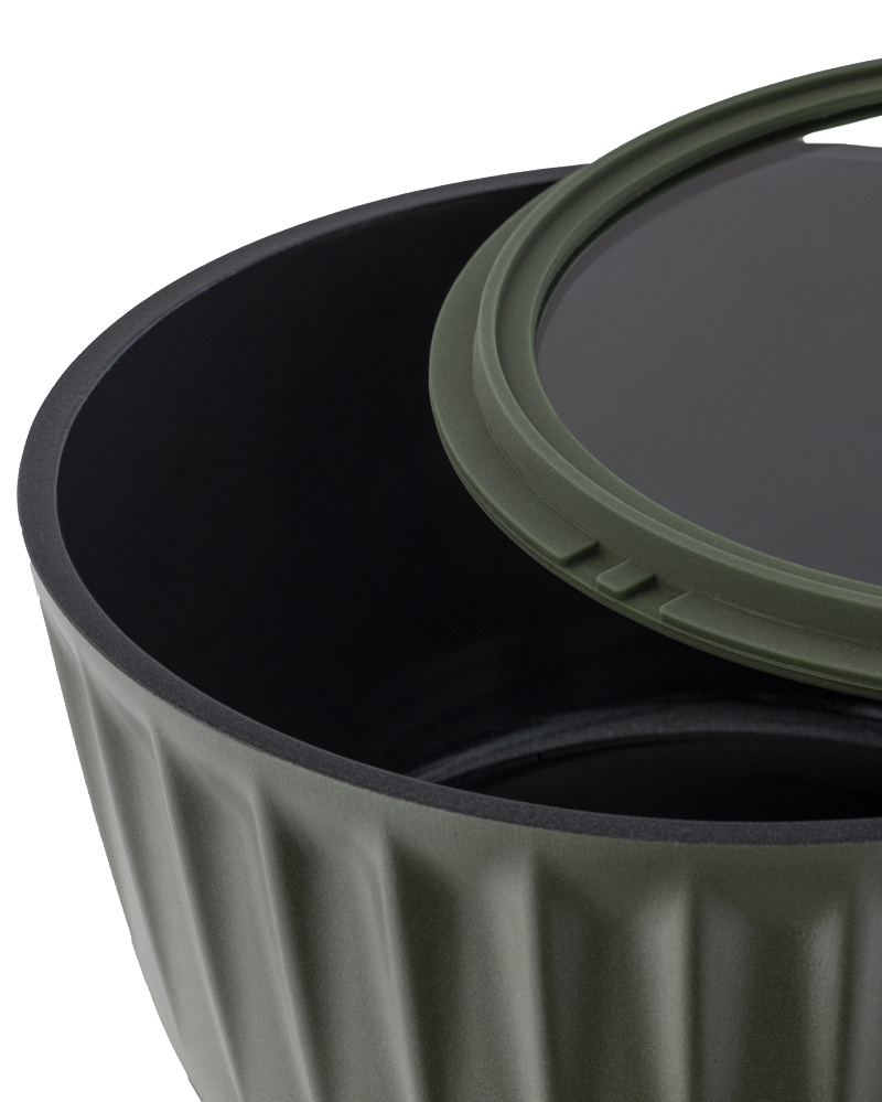 Сковорода со съемными ручками Freya с крышкой 16x8 см, - алюминий