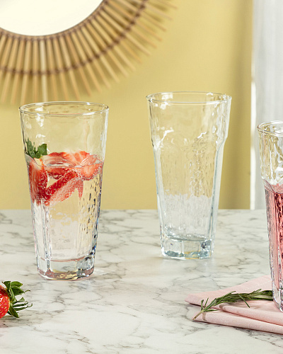 Набор стеклянных стаканов Floressa 4 шт., 475 мл.