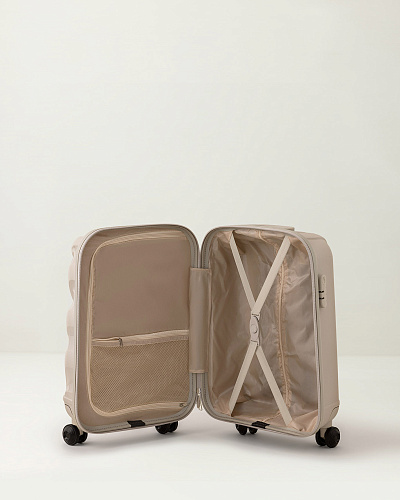 Чемодан Huitre размера S, 2,65 кг  - бежевый