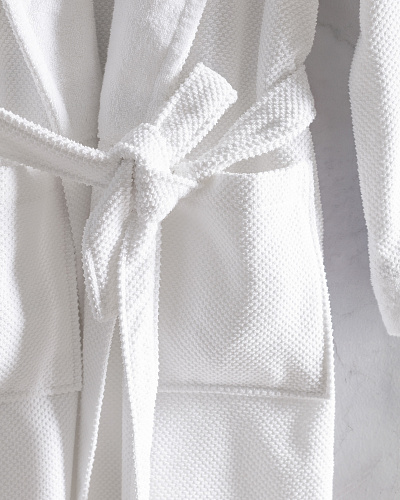 Халат унисекс Riz Hotel Collection S-M р. - белый.