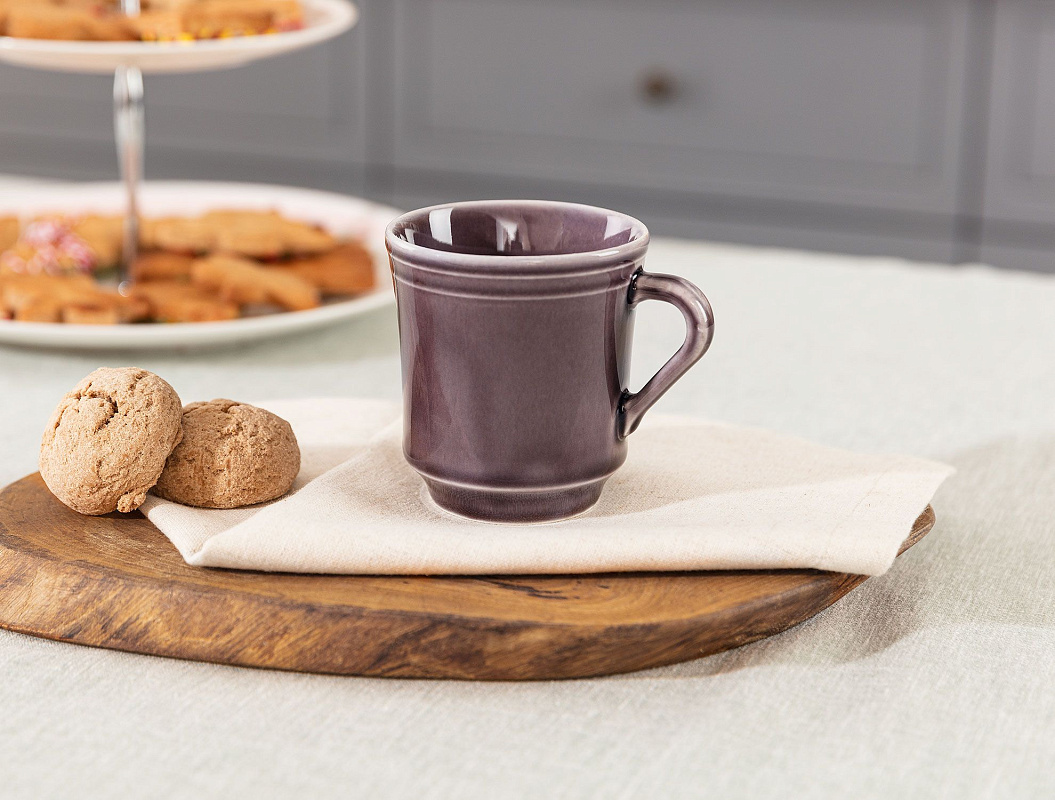 Фарфоровая кружка Beaute 185мл - сливовая