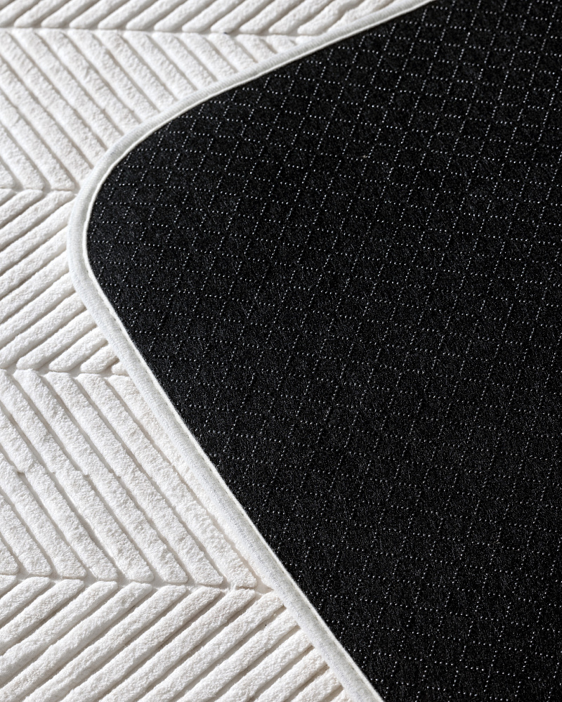 Комплект ковриков для ванной Eze из 2 шт., 60x100 см и 50x60 см. - полиэстер