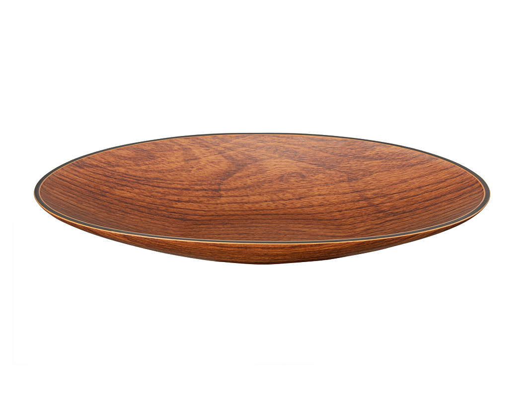 Сервировочная тарелка Ancona 12,5x25,5x2,5 см. - коричневая