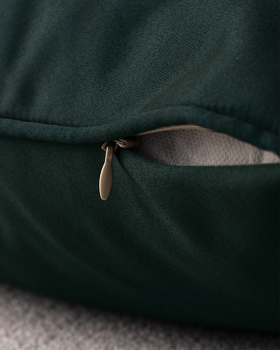 Декоративная наволочка Delane 30x50 см. - зеленая