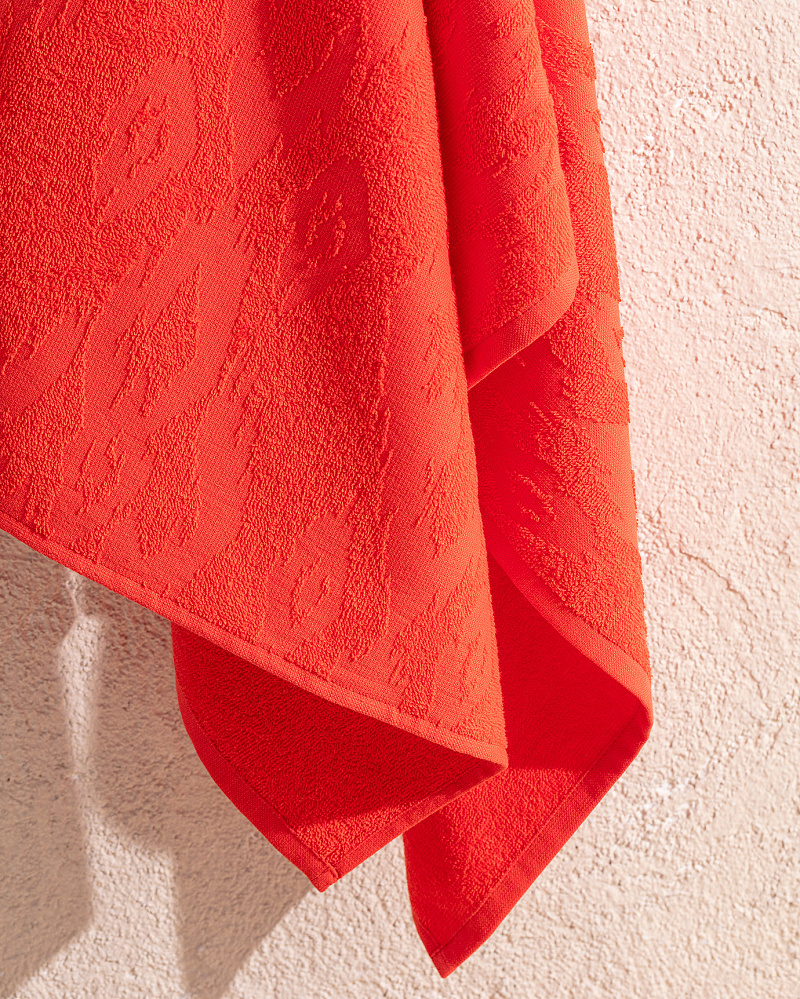 Пляжное полотенце Niels 70x150 см. - темно-оранжевое