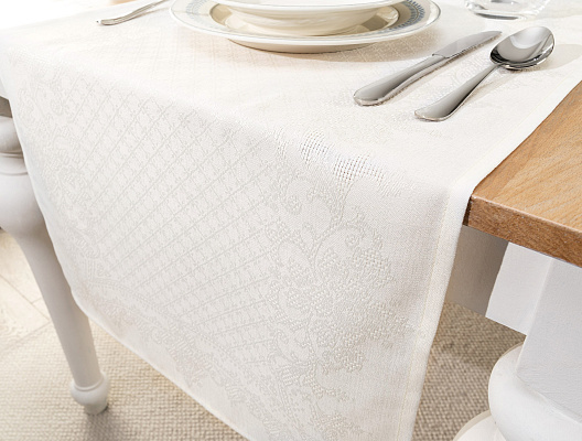 Дорожка на стол Valerıe 45x160 см. - экрю