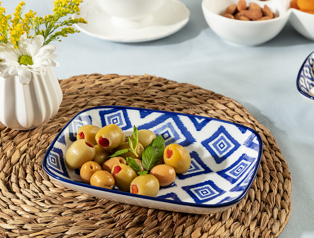 Тарелка Rêve Bleu Carre 17,5x12,5см - синий