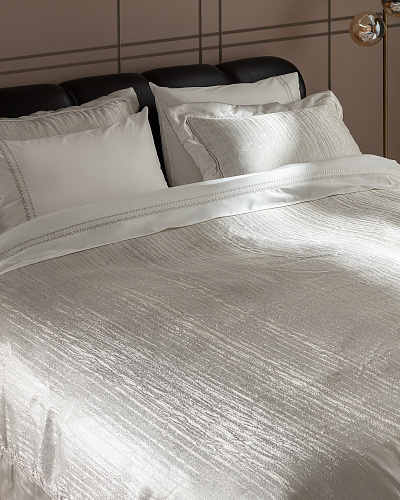 Подарочный комплект постельного белья двуспальный Notre с покрывалом, пледом и одеялом 240x260 см, хлопок