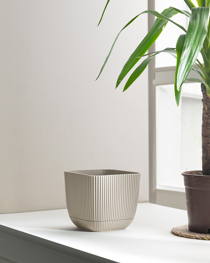 Горшок для цветов Abella 1800 мл. - светло-бежевый