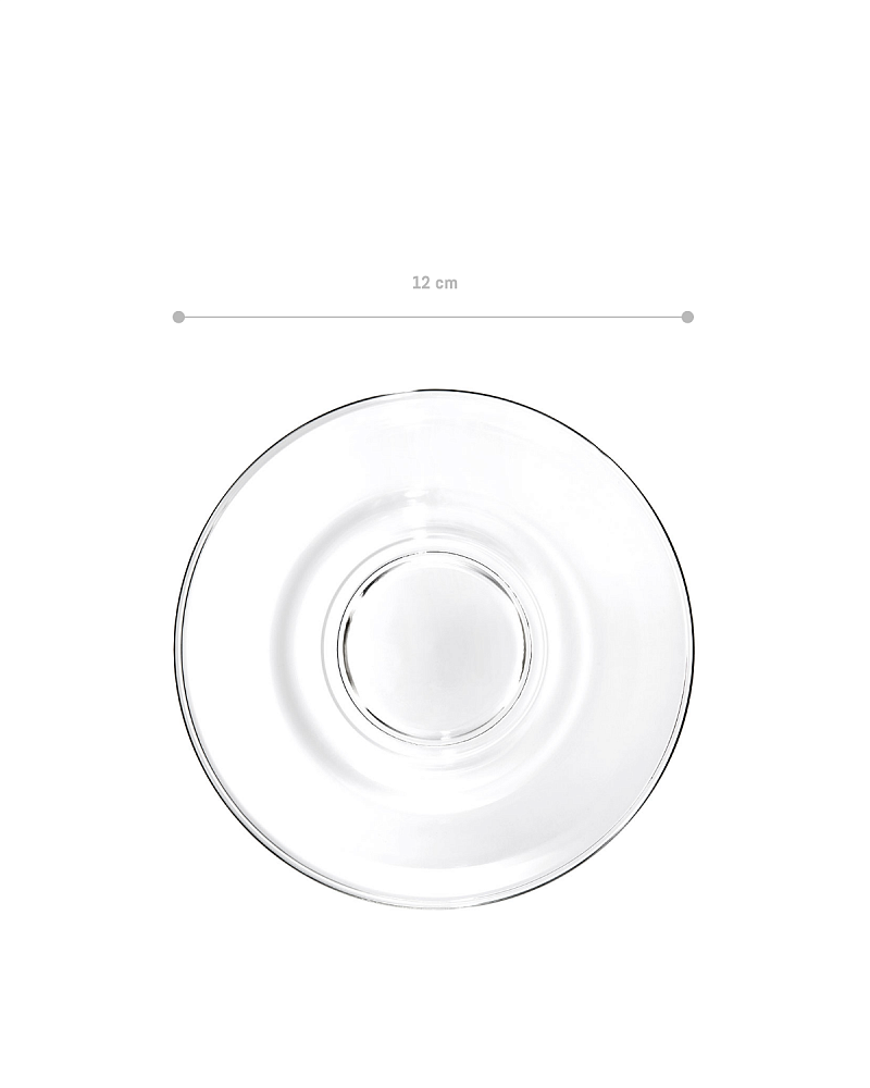 Набор стеклянных блюдец Tace из 6 шт., 12x12x1,7 см