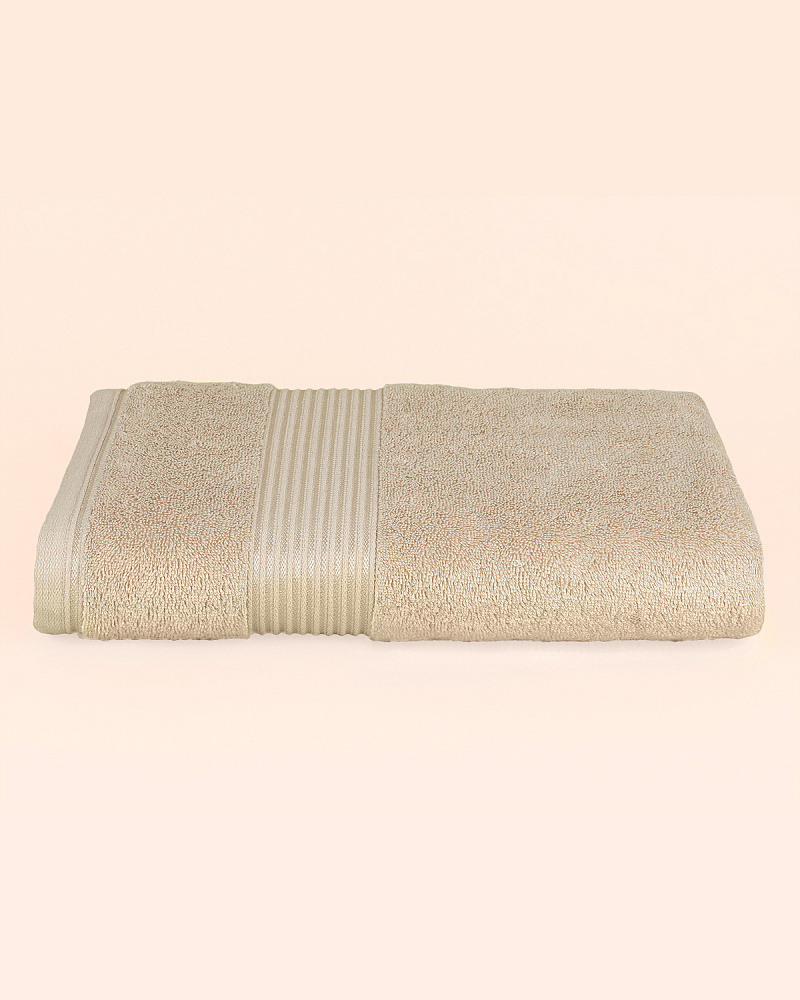 Банное полотенце Clarette 90х150 см - бежевое