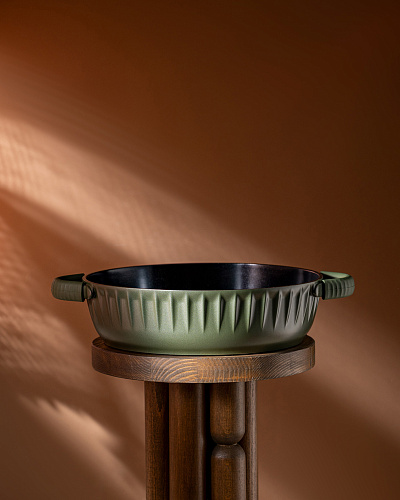 Кастрюля Freya с крышкой и силиконовыми ручками 4,2 л., - алюминий