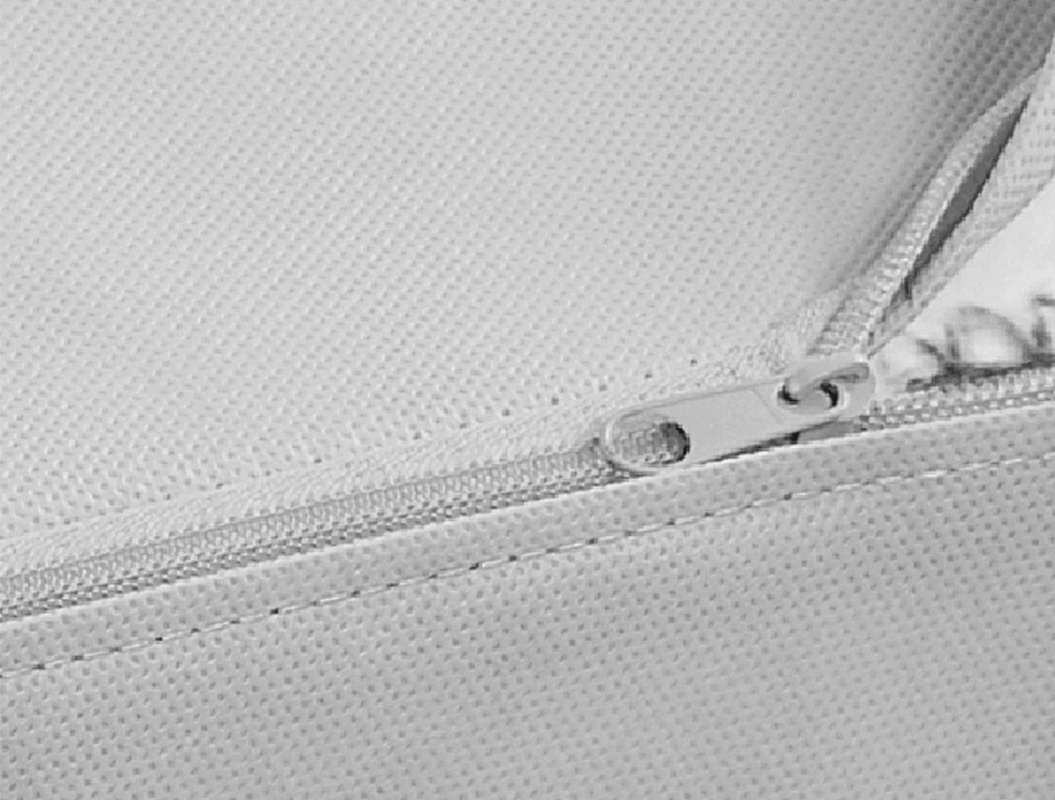 Сумка для хранения с цветочным принтом 30x22x18 см, - серая