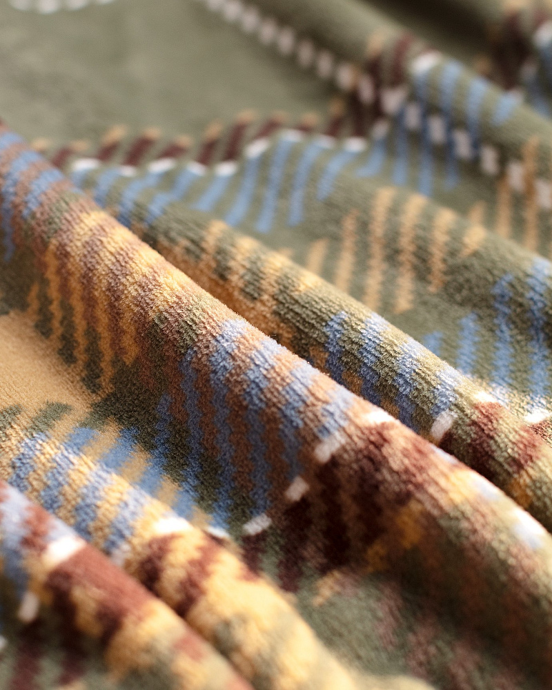 Плед Antonin Welsoft с принтом 130x170 см. - хаки