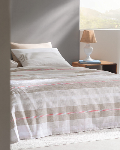 Комплект постельного белья полутораспальный Henri с вафельным покрывалом 160x240 см, - хлопок, лиоцелл