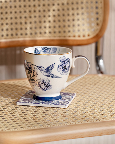 Кружка Mer Oiseau - синяя 10*14*10 см