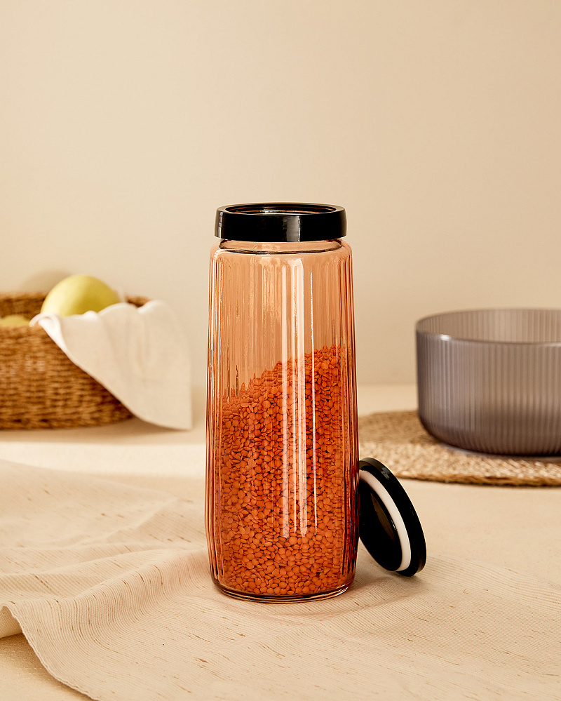 Банка Thelma 1500 мл. - янтарная