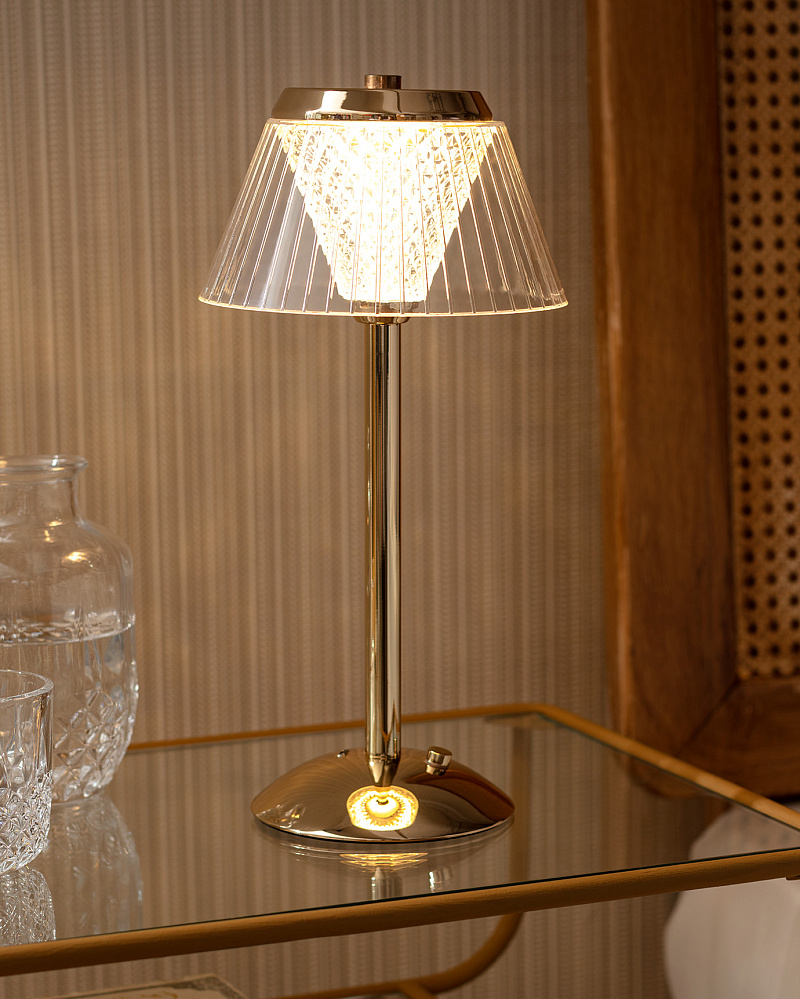 Настольная лампа Andre Touch 15x15x30,5 см, алюминий